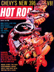 HOT ROD 1965 MAR - NEW 396 RAT, 442, DRAG BIKES